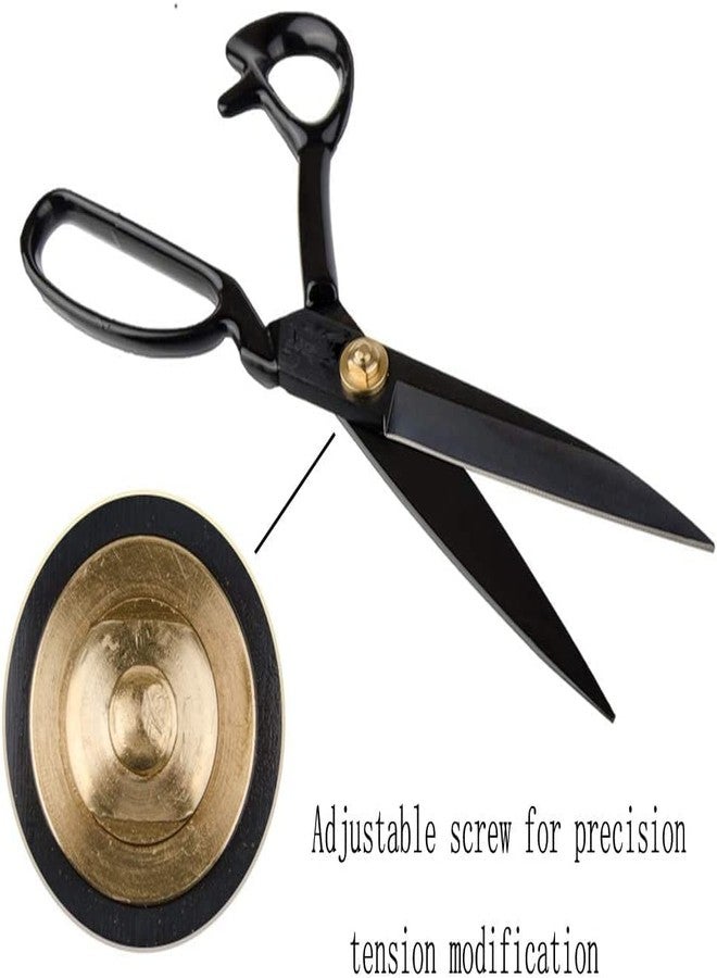 PUTHAK Sewing Fabric Scissors Black Professional Scissor Heavy Duty Industrial Strength High Carbon Steel Shears for Fabric Leather Paper Craft Home Tailors Dressmakers (12 inch) - Image 4